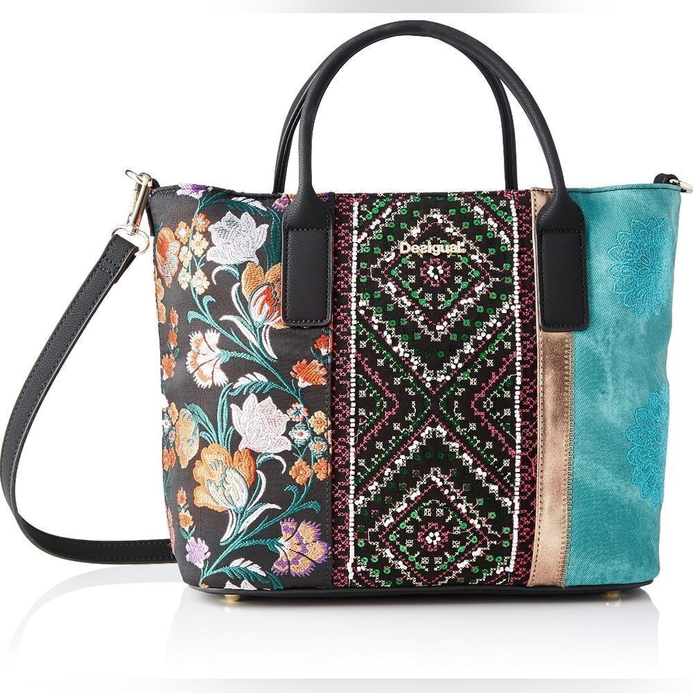 NEW Desigual Borsa Donna between Holbox mini tote cross‎ body purse
